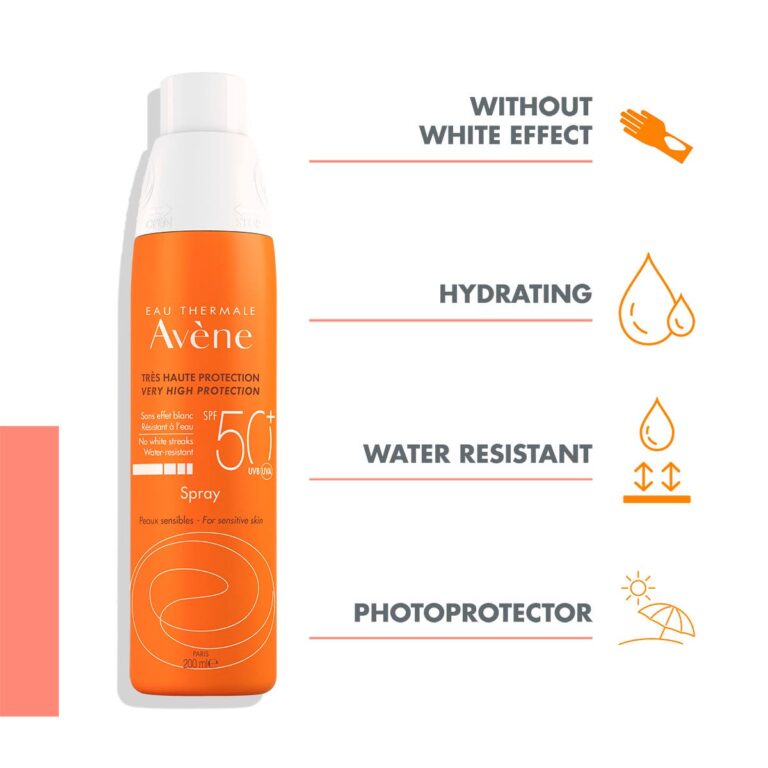 Avene Sun Screen Spray SPF 50 Fragrance Free 200 ml - Image 2