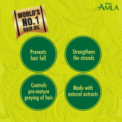 Dabur Amla Hair Oil for Strong, Shiny, and Dark Hair - 200ml