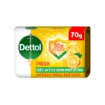 Dettol Fresh Bathing Soap, Citrus & Orange Blossom Scent, 70g