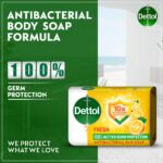 Dettol Fresh Bathing Soap, Citrus & Orange Blossom Scent - 120g - Image 2