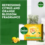 Dettol Fresh Bathing Soap, Citrus & Orange Blossom Scent, 165g - Image 5