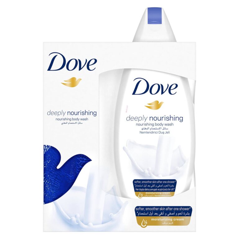 Dove Deeply Nourishing Body Wash 250ml + Loofah - Image 3