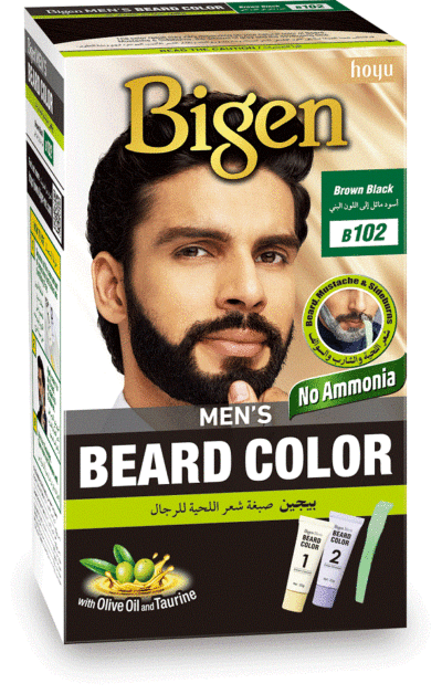 Bigen Men's Beard Hair Color - Black to Brown B102