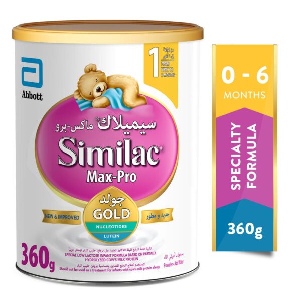 Similac Max Pro (1) - Advanced Formula for Your Baby's Health from Birth to 6 Months, 360 gm - Image 1