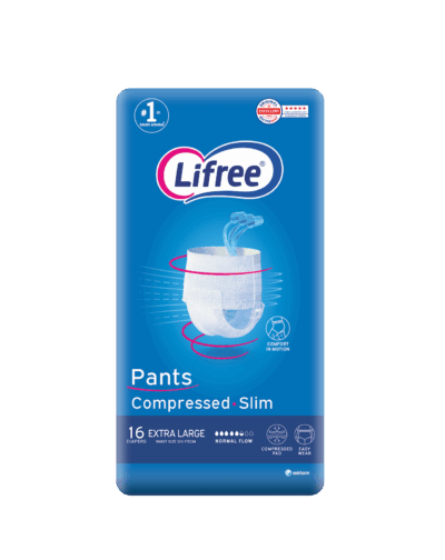 Lifree Adult Diaper Culotte XL 3 Cups - 16 Pcs