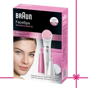 Braun FaceSpa Sensitive Beauty + Cleansing Brush 832S - Complete Skin Care System