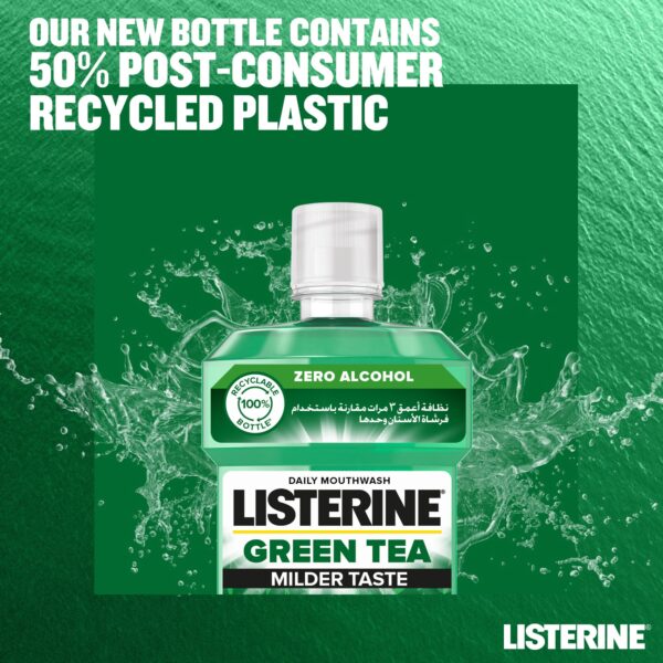 LISTERINE Mouthwash Green Tea with Green Tea Extract 500ml - Image 6