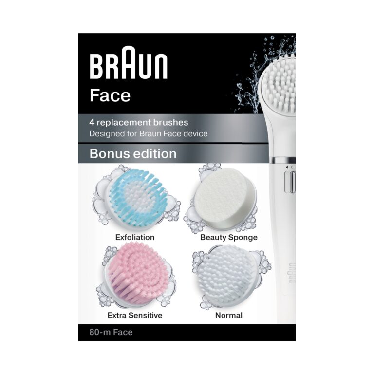 Braun Replacement Brushes For Face Kit (4 Pieces) #80-M - Image 2