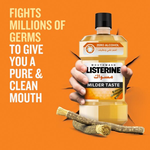 Listerine Mouthwash Miswak 750 ml (500 ml + 250 ml) - Image 2