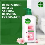 Dettol Skincare Shower Gel & Body Wash, Rose & Sakura Blossom Scent, 700ml - Image 5