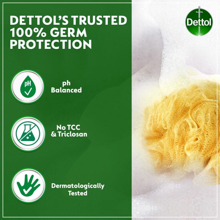 Dettol Skincare Shower Gel & Body Wash, Rose & Sakura Blossom Scent, 700ml - Image 4