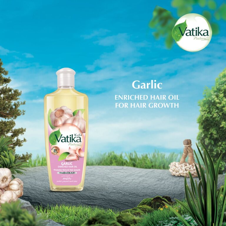 Dabur Vatika Garlic Enriched Hair Oil for Growth & Strength - 300ml - Image 3