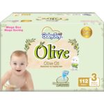 BabyJoy Olive Diapers Size 3 (6-12 Kg) - 112 Count - Image 2