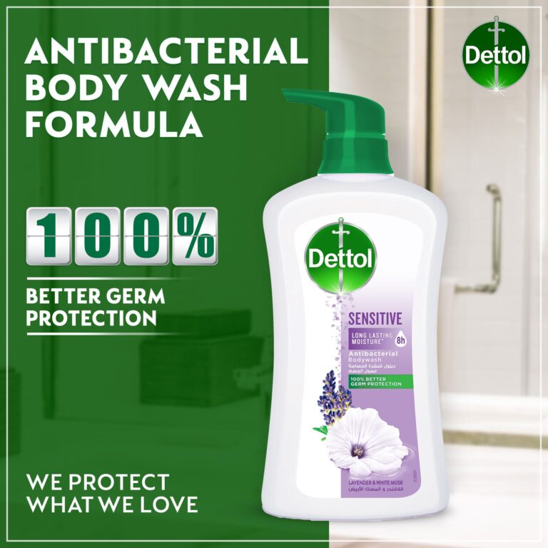 Dettol Sensitive Shower Gel & Body Wash with Lavender & White Musk Scent - 700ml - Image 2