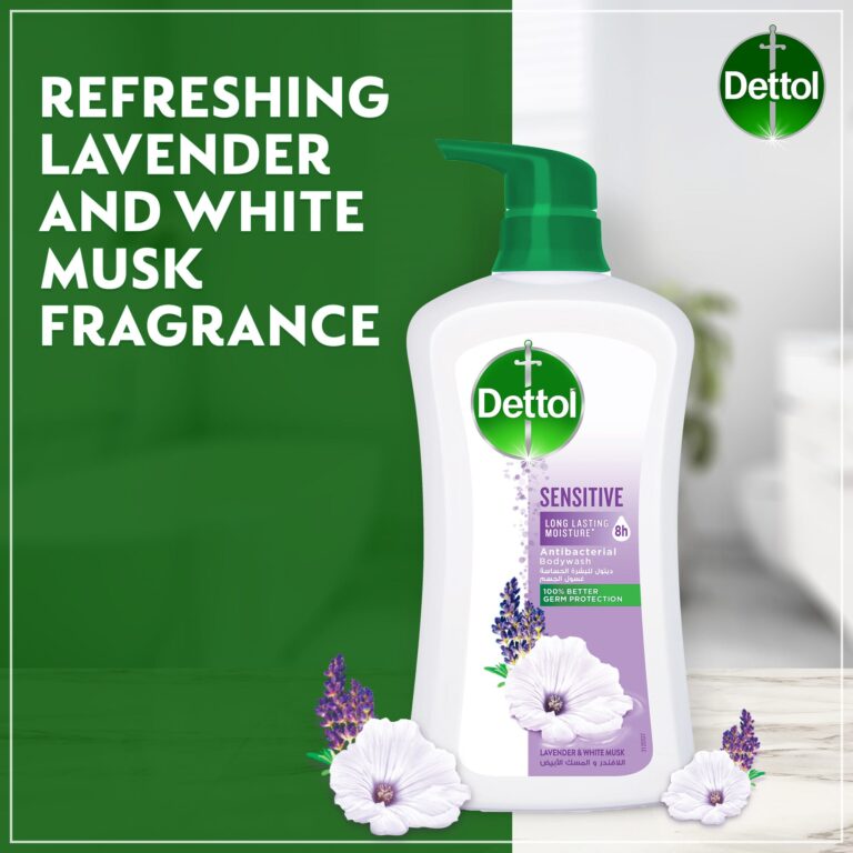 Dettol Sensitive Shower Gel & Body Wash with Lavender & White Musk Scent - 700ml - Image 5