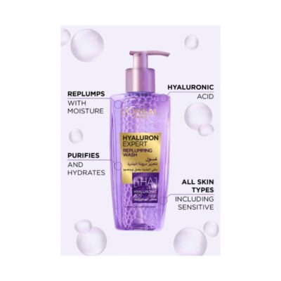 Loreal Hyaluron Expert Replumping Gel Wash 200 ml