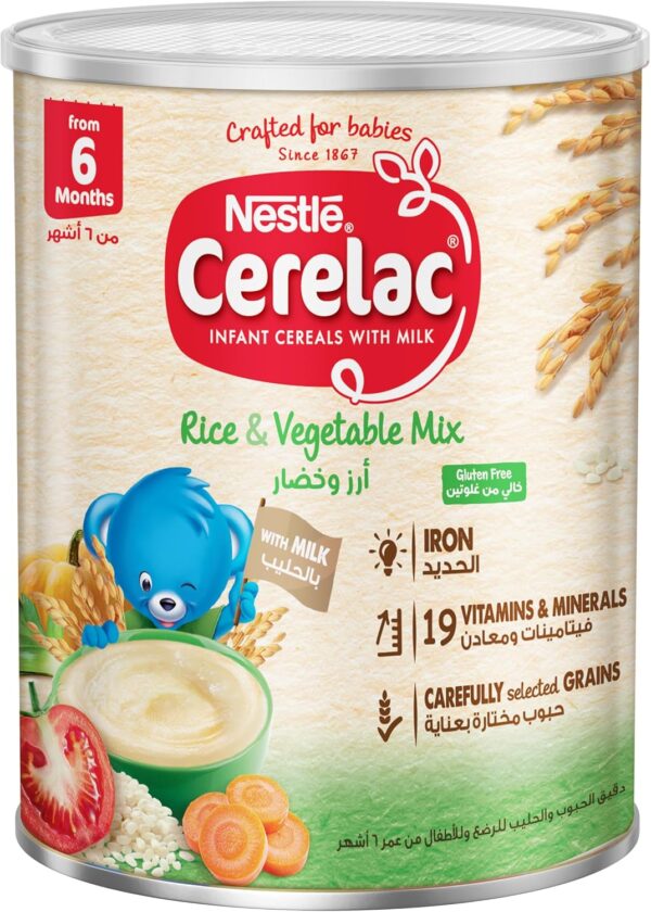 Cerelac Baby Cereal Rice & Vegetable Mix 350 Gm - For a Healthy Start - Image 1
