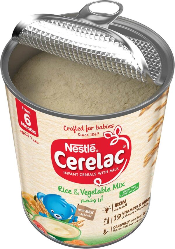 Cerelac Baby Cereal Rice & Vegetable Mix 350 Gm - For a Healthy Start - Image 4