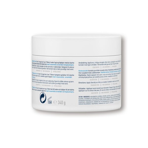 Cerave Moisturizing Cream for Dry Skin - 340g: Deep Hydration with Ceramides & Hyaluronic Acid - Image 3