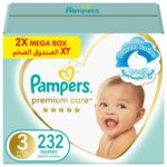 ⁦بامبرز حفاضات عناية مميزة، مقاس 3، 6 – 10 كيلو، 232 حفاضة⁩ - الصورة ⁦5⁩