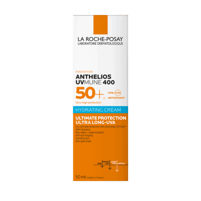 لاروش بوزيه أنثيليوس يوفي ميون 400 كريم مرطب SPF 50+ 50 مل