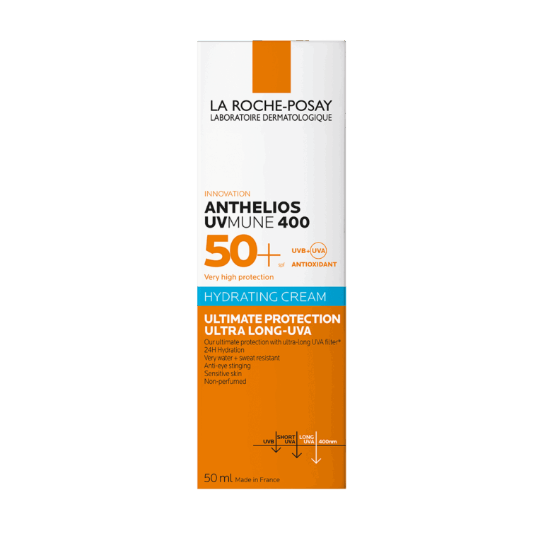 ⁦لاروش بوزيه أنثيليوس يوفي ميون 400 كريم مرطب SPF 50+ 50 مل⁩ - الصورة ⁦2⁩