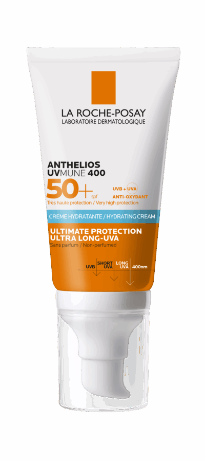 لاروش بوزيه أنثيليوس يوفي ميون 400 كريم مرطب SPF 50+ 50 مل