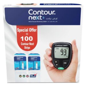 Contour Next SmartLight Blood Glucose Monitor + 100 Test Strips