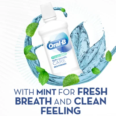 Oral-B Gum & Enamel Care Fresh Mint Mouthwash 500 Ml