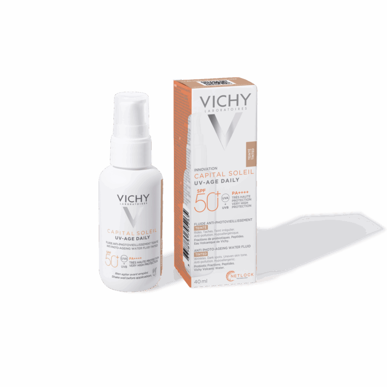 ⁦فيشي كابيتال سولاي UV-Age سائل ملون مقاوم لعلامات تقدم سن SPF 50+ مع النياسيناميد  40 مل⁩ - الصورة ⁦2⁩