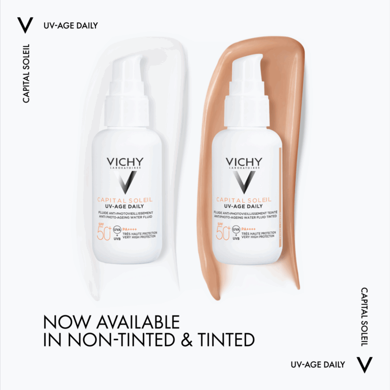 ⁦فيشي كابيتال سولاي UV-Age سائل ملون مقاوم لعلامات تقدم سن SPF 50+ مع النياسيناميد  40 مل⁩ - الصورة ⁦3⁩
