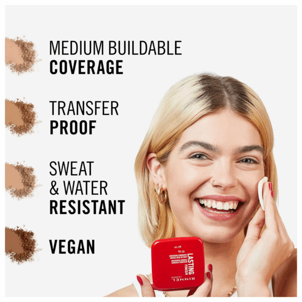Rimmel Lasting Finish Compact Powder - 008 Soft Beige - Image 5