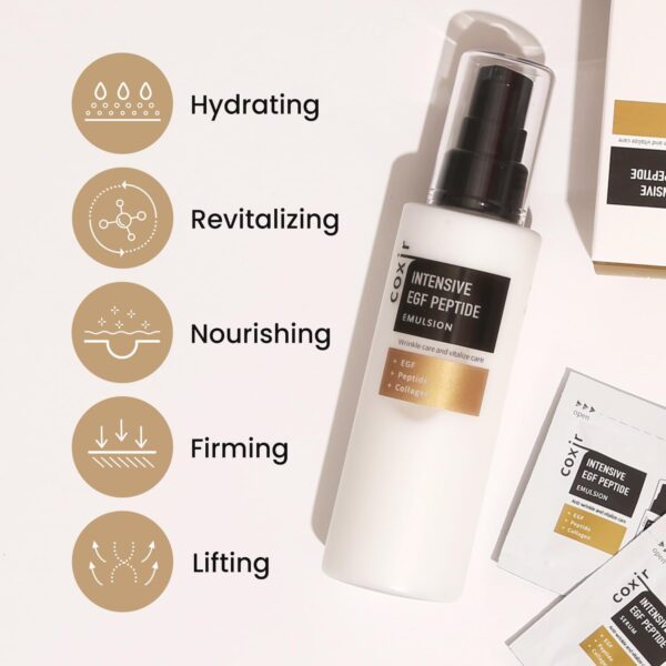 Coxir Intensive EGF Peptide Emulsion - 150ml | Deep Hydration & Anti-Aging - Image 4