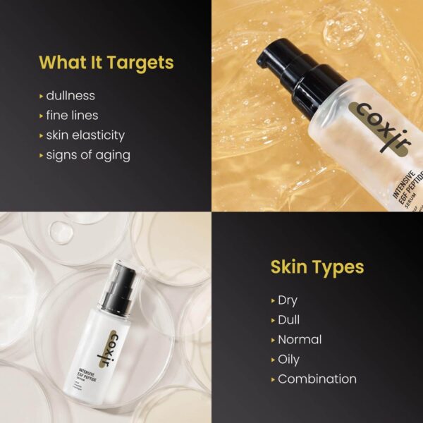 Coxir Intensive EGF Peptide Serum - 50ml for Deep Hydration & Skin Rejuvenation - Image 6