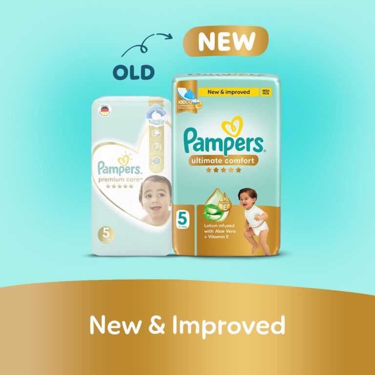 Pampers Ultimate Comfort Taped Diapers, Size 5, 56 Count - Image 2