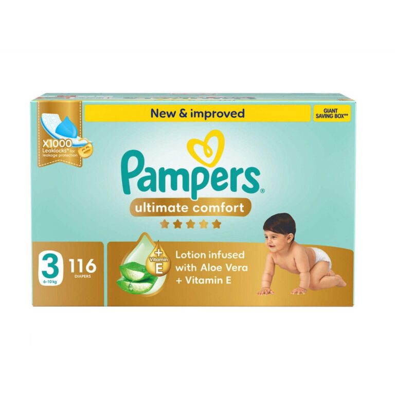 Pampers Ultimate Comfort Taped Diapers, Size 3, 6-10kg, Giant Saving Box, 116 Count - Image 3