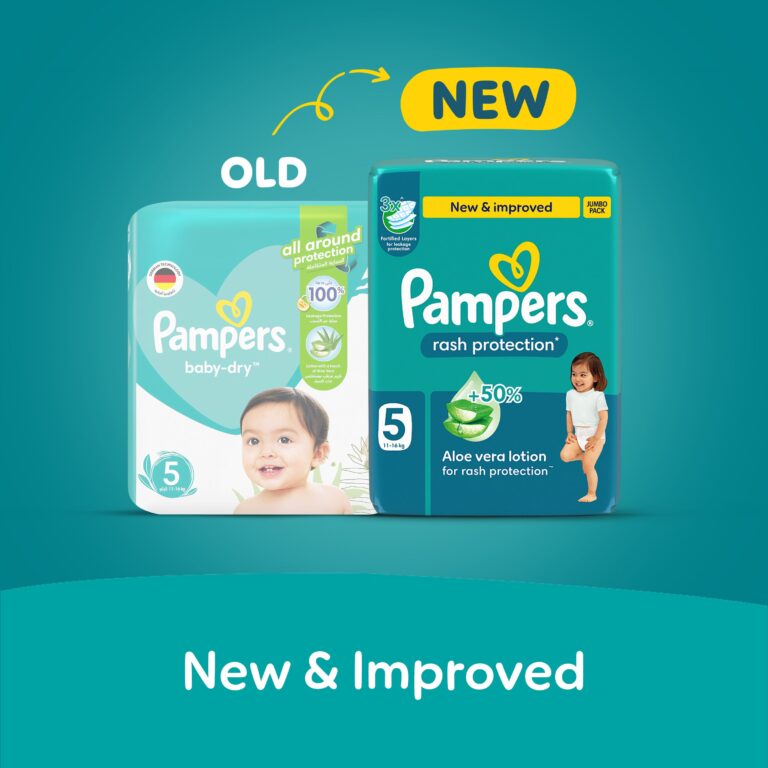 Pampers Rash Protection Taped Diapers, Size 5, 11-16kg, Jumbo Pack, 66 Count - Image 8