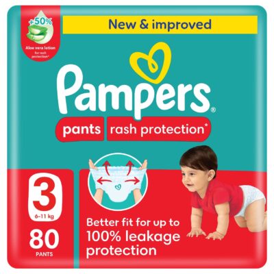 Pampers Pants Size (3) Mega Pack 80 Pants New