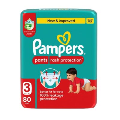 Pampers Pants Size (3) Mega Pack 80 Pants New