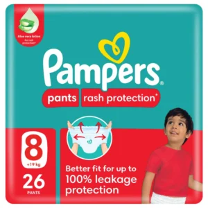 Pampers Pants Size (8) Jumbo Pack 26 Pants New