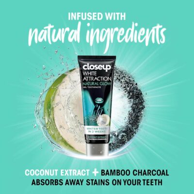 Closeup Tp Chrcol Dtox & Cocnut 75ml