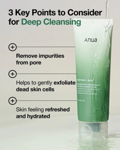Anua Heartleaf Quercetinol Pore Deep Cleansing Foam - 150 ml