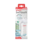 Pigeon Softouch BPP Glass Nursing Bottle - 240ml: Safe, Comfortable, Colic-Free Feeding
