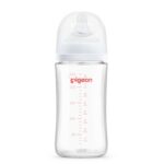 Pigeon Softouch BPP Glass Nursing Bottle - 240ml: Safe, Comfortable, Colic-Free Feeding - Image 2