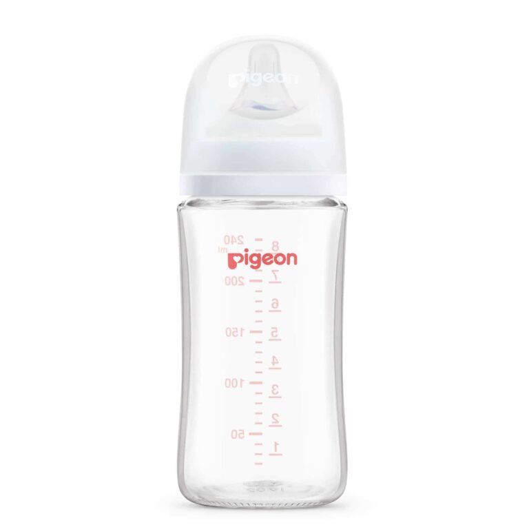 Pigeon Softouch BPP Glass Nursing Bottle - 240ml: Safe, Comfortable, Colic-Free Feeding - Image 2