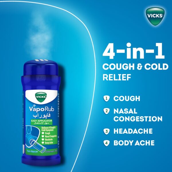 Vicks VapoRub Easy Applicator - 35g: Instant Relief from Cold Symptoms - Image 5