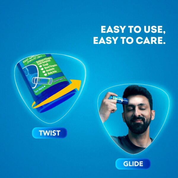 Vicks VapoRub Easy Applicator - 35g: Instant Relief from Cold Symptoms - Image 2