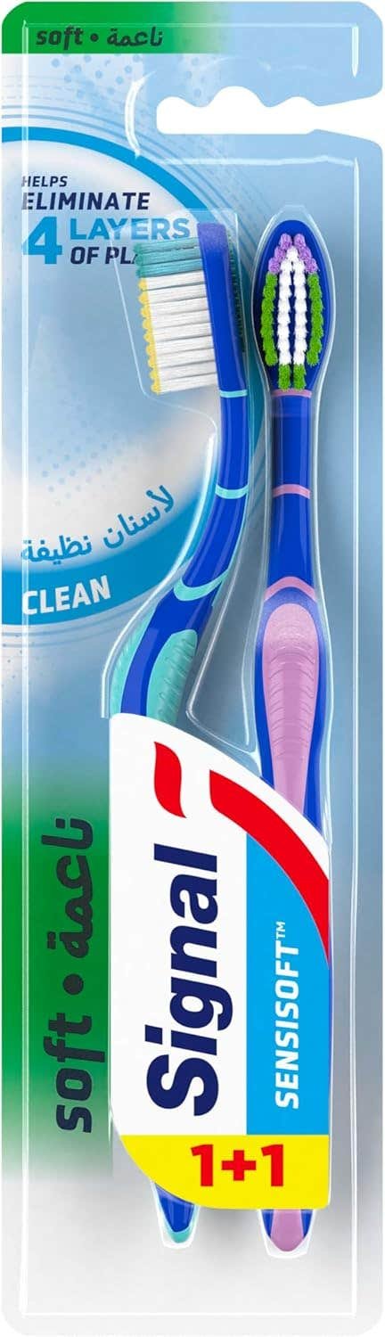 103288617_a098c0476743972ee_2.jpg Signal Soft Toothbrushes Clean Promo Pack - 2 Pcs - Image 1