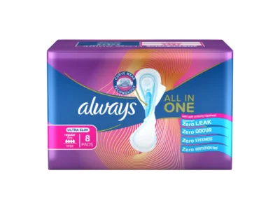 Always Pads Ultra Slim CurveWear Normal with Wings, 8 Pads
