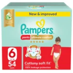 Pampers Ultimate Comfort Pants Diapers, Size 6, 16+ kg, 54 Count